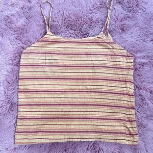 Vintage striped high neck tank top!